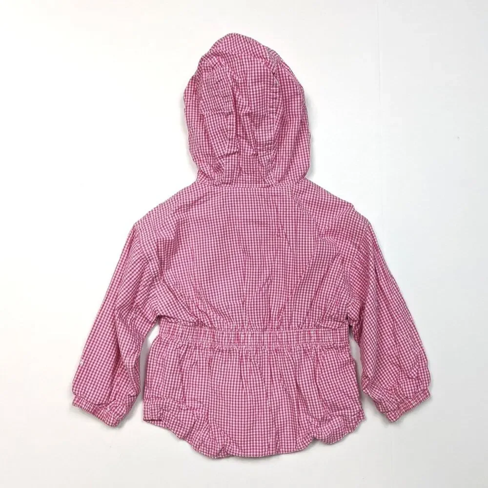 Oshkosh B'gosh Jacket Girls Size 18m Pink Gingham Jacket